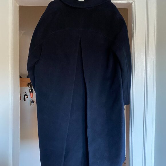 Aritzia Wilfred Oversized Swing Coat in Navy Size Small - Picture 7 of 7